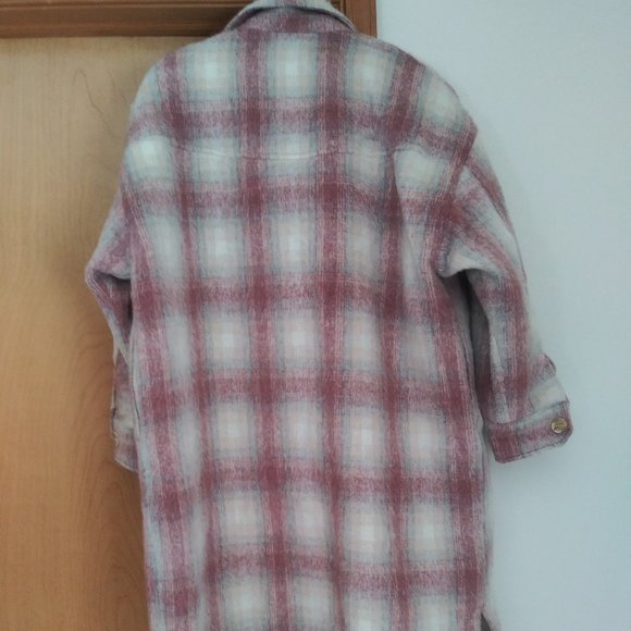 Pull & Bear, ERC , Multicolor Beige and Pink   women's  Buttons Jacket - Picture 5 of 6